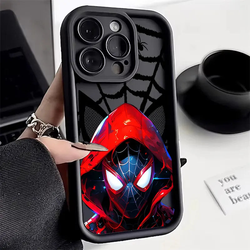 Marvel Spiderman Miles Morales Heroes Silicon Case For Apple iPhone