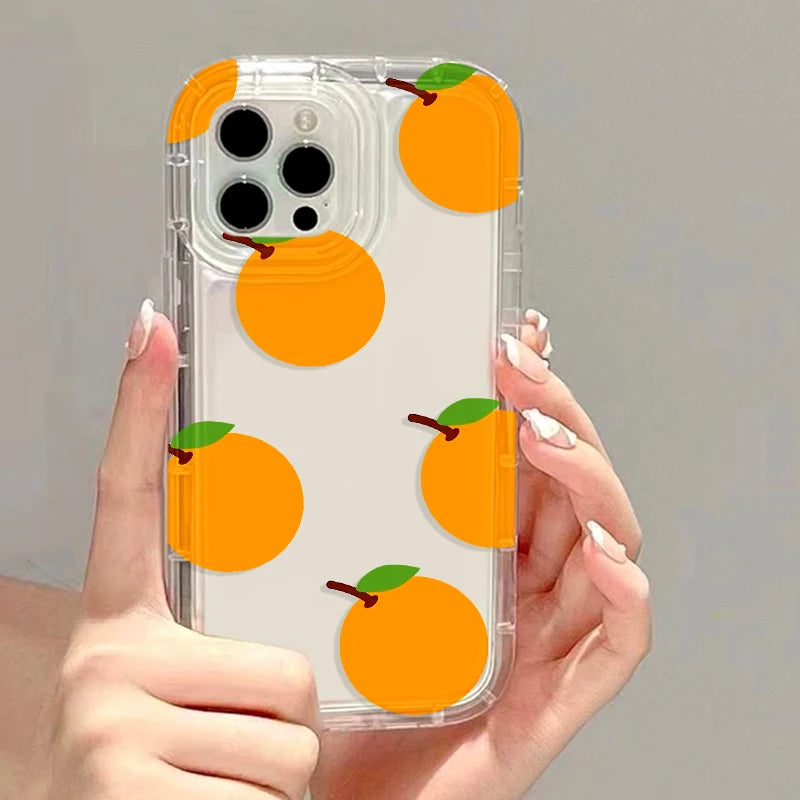 Cartoon Cute Flower Strawberry Phone Case For iPhone