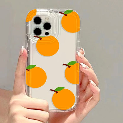 Cartoon Cute Flower Strawberry Phone Case For iPhone