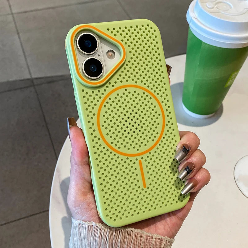 Honeycomb Mesh Cooling Magnetic Phone Case