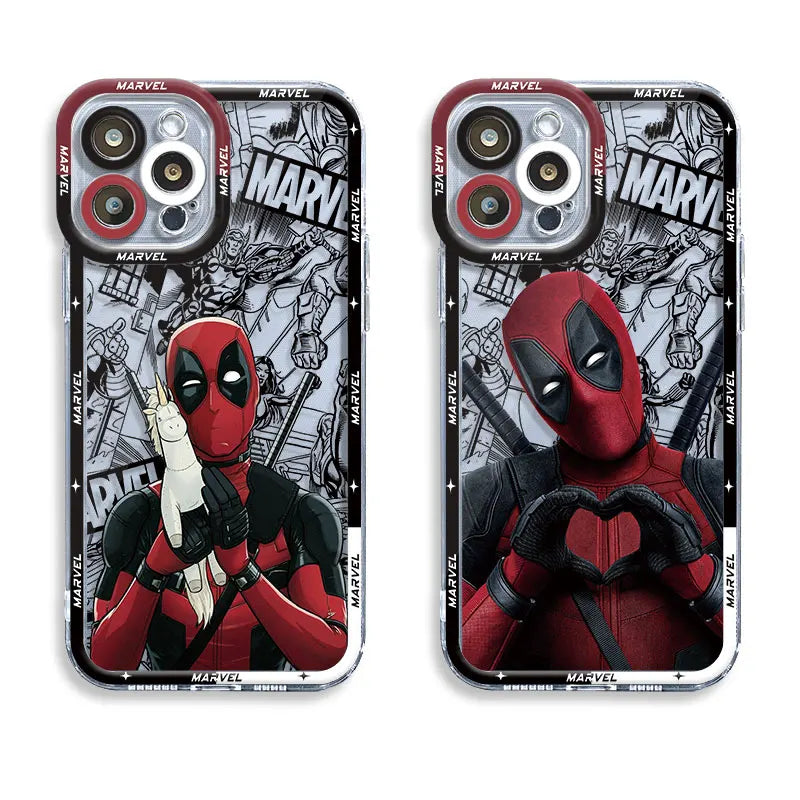 Cover Marvel Interesting Deadpool Phone Case For Apple iPhone