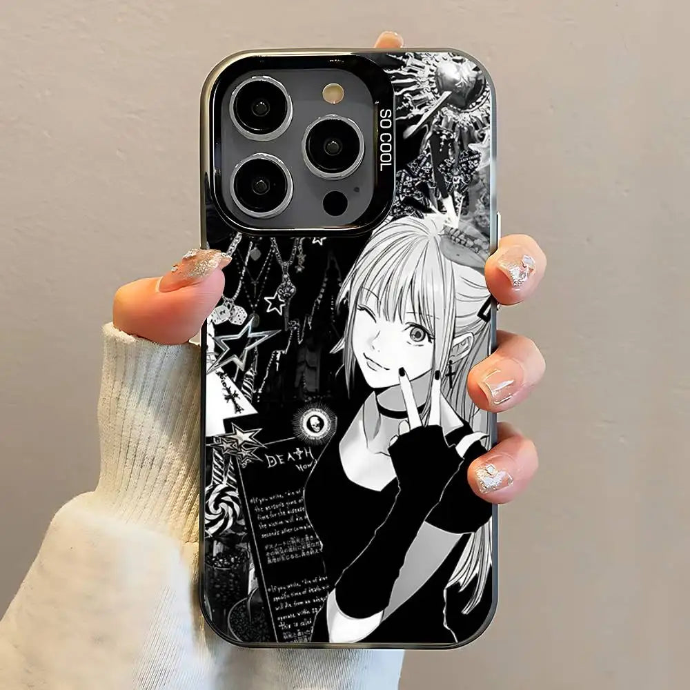 Black Matte Death Note Misa Phone Case For iPhone