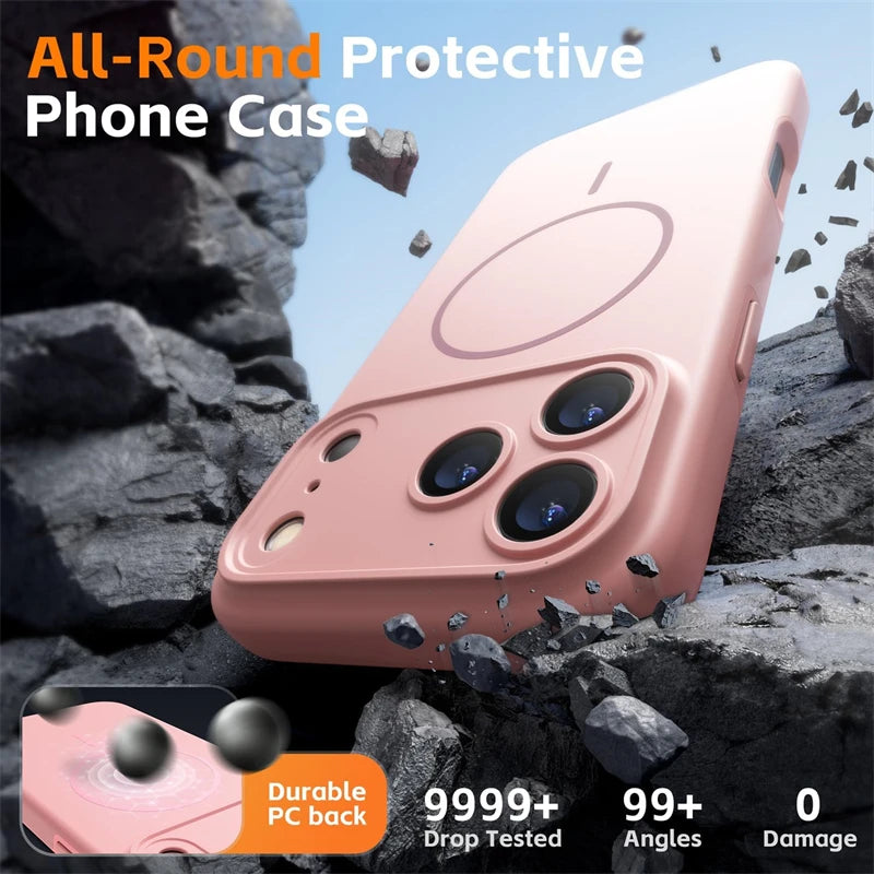 Magnetic Silicone Soft Case For Magsafe IPhone