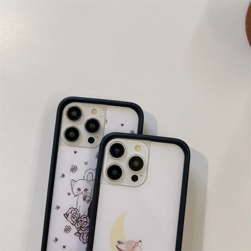 Wildflower 3D Kittens Camo Fox Phone Case For iPhone