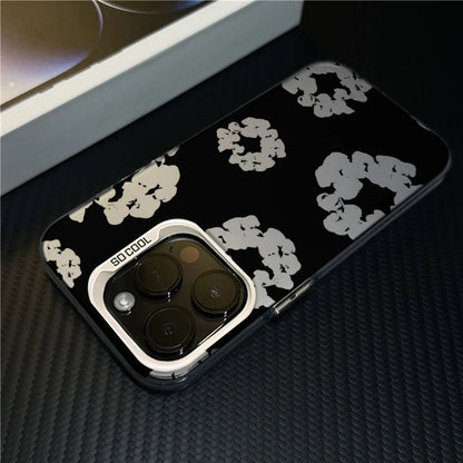 Luxury Denim Tears Phone Case For iPhone Candy Matte Shockproof Back Cover