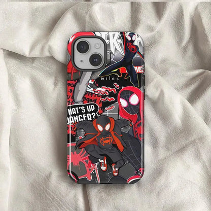 Marvel Spiderman Deadpool Soft Cover Capa Phone Case For Apple iPhone