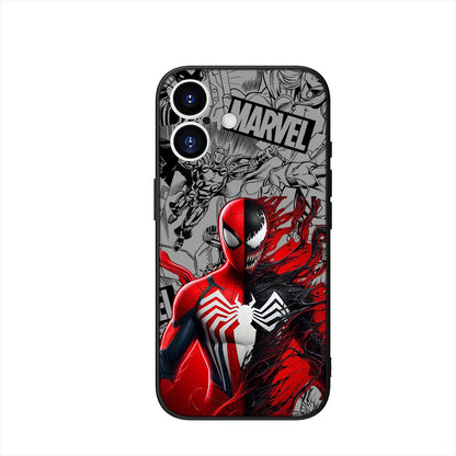 Sticker Marvel Spiderman Cover Phone Case For Apple iPhone