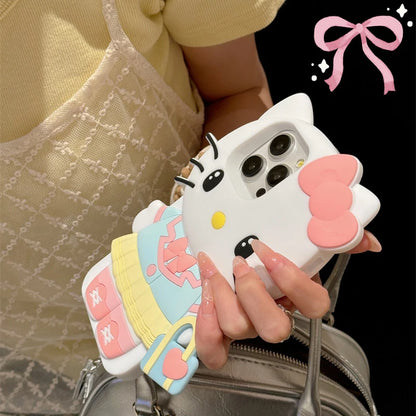 Handbag Kuromi For iPhone Silicone Soft Cover Case