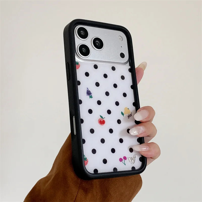 Wildflower Hot Polka Dots Phone Case For iPhone