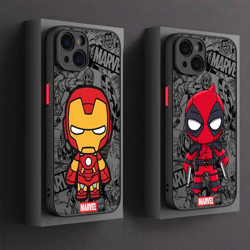 Marvel Ironman Deadpool Phone Case For iPhone