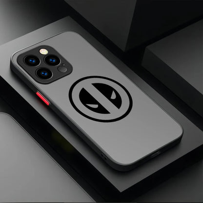 Marvel Cool Batman Spider Man Logo Matte Case For iPhone