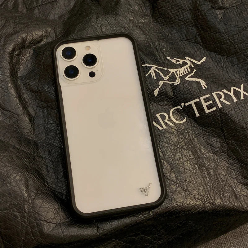 Wildflower Transparent Anti- Fall Phone Case For iPhone