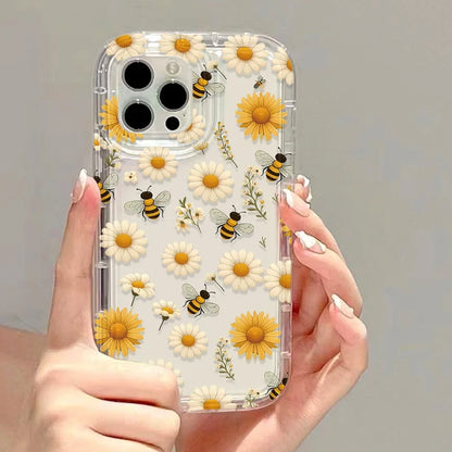 Leaves Flower Phone Case For iPhone Silicone Clear Soft Cover