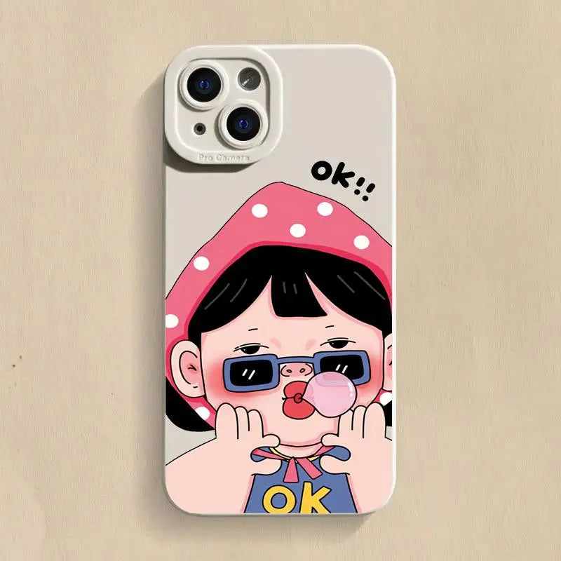 Funny Boy Cute Girl Couple Phone Case