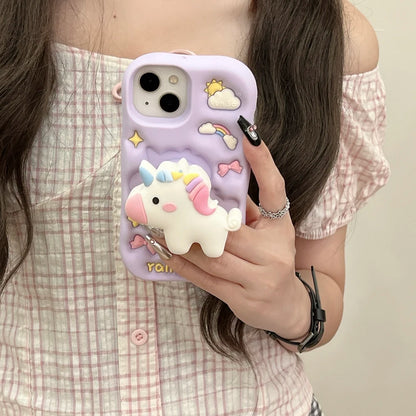 Cartoon Rainbow Unicorn Horse Phone Case