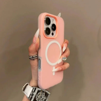 Luxury Candy Cute Lucky Bear For Magsafe Charge Matte Phone Case For iPhone