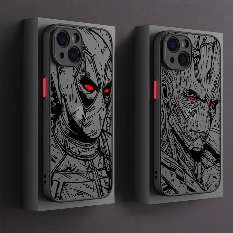 Marvel Venom Iron Man Groot Phone Case For iPhone
