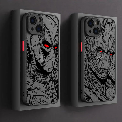 Marvel Venom Iron Man Groot Phone Case For iPhone