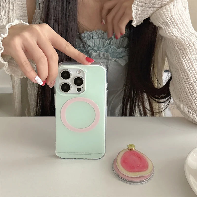 Simple Mint Green Magnetic Phone Case