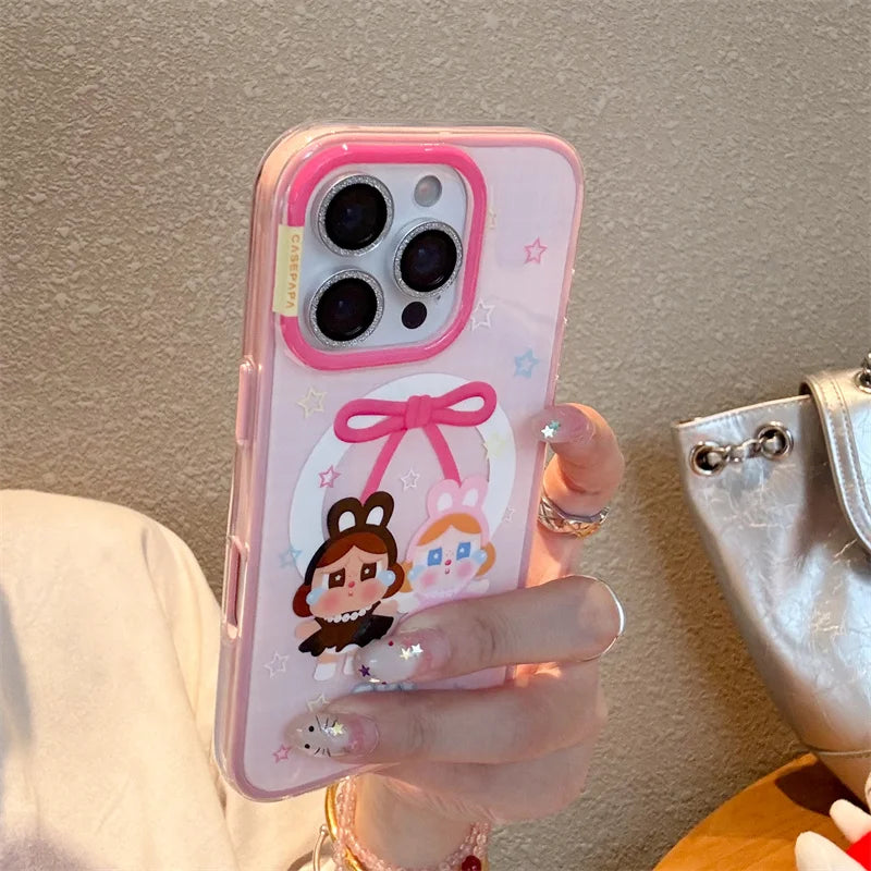 Kawaii Cartoon Cry Girl Magnetic Phone Case For iPhone