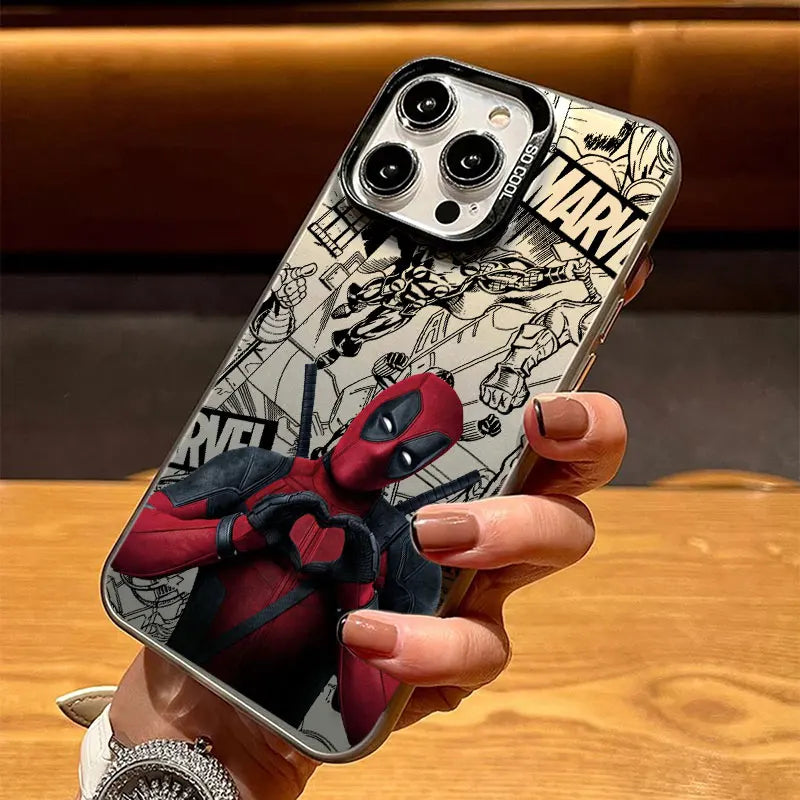 Phone Case For Apple iPhone Funda Cover Marvel Deadpool Funny