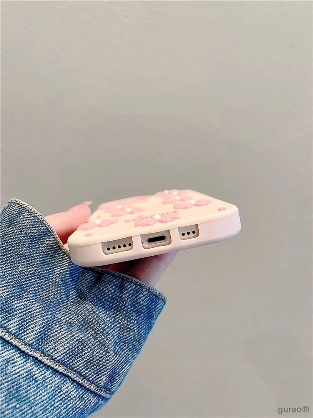 Pink Bowknot Stand Holder Phone Case