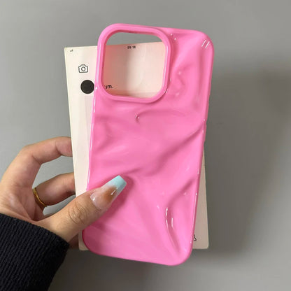 Fashion Ripple Texture Glossy Phone Case