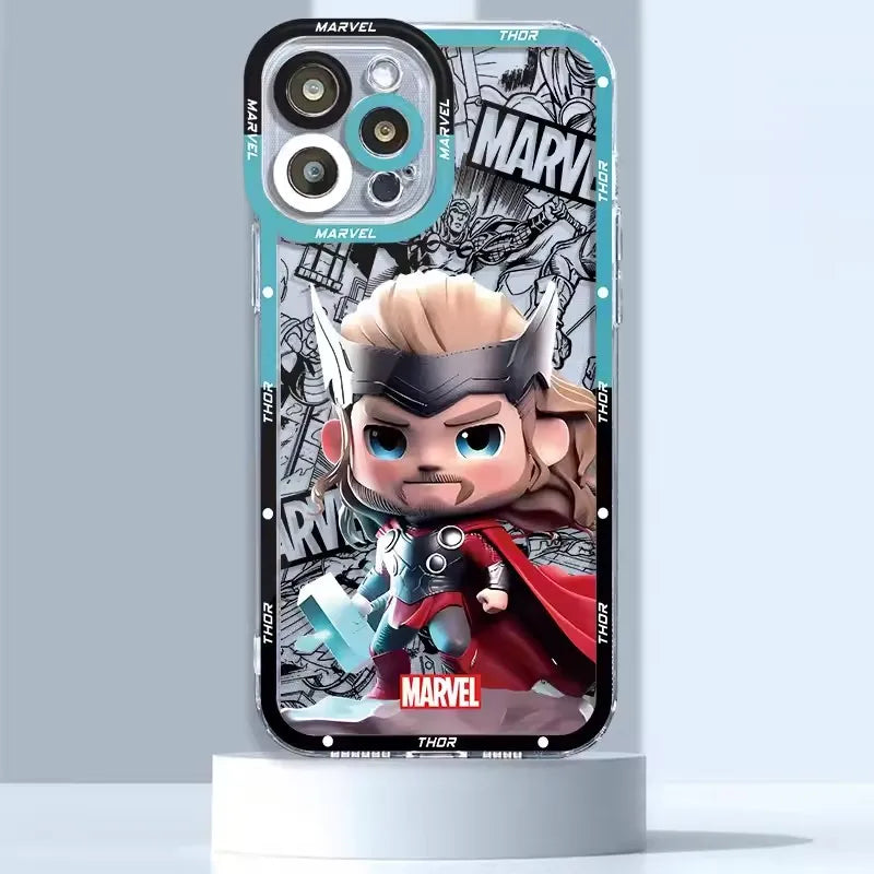 Marvel Spider Man Iron Man Captain America Hulk Case For iPhone