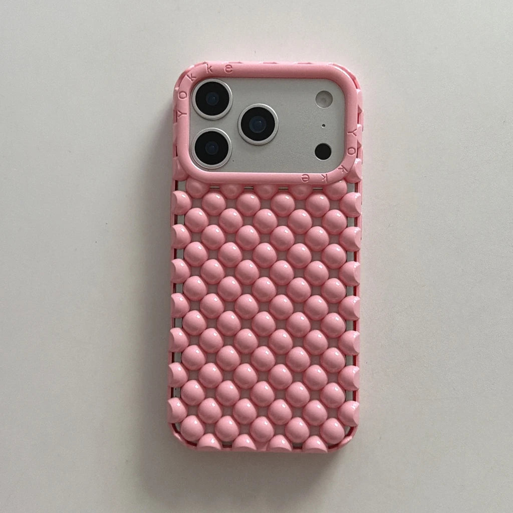 Pearl Bead Hollow Shockproof iPhone Case