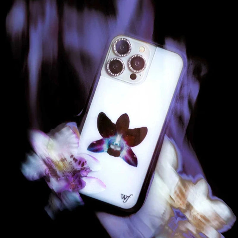 Wildflower Orchid White Flower Phone Case For iPhone