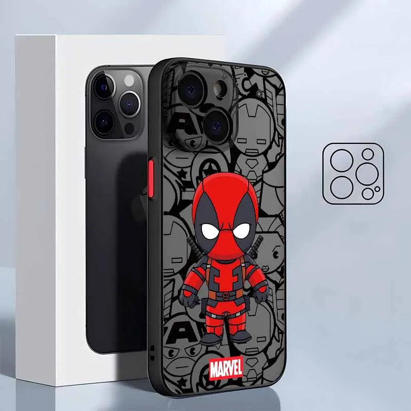 Superhero Spider Man For iPhone Frosted Translucent Soft Phone Case