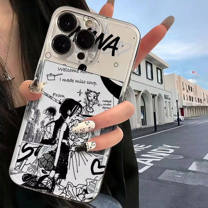 Anime Girl Nana Clear iPhone Case – Shockproof