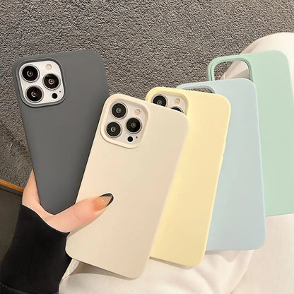 Luxury For Apple Original Silicone Phone Case For iPhone Shockproof Cover Accessories