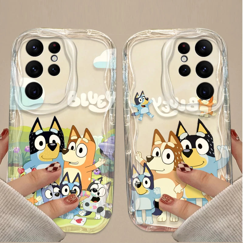 Blueys Cartoon Clear Soft Phone Case For iPhone