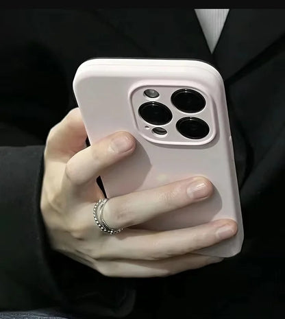 Liquid Silicone Phone Case For iPhone Cases For iPhone Camera Lens Protection Cover