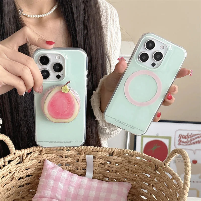 Simple Mint Green Magnetic Phone Case