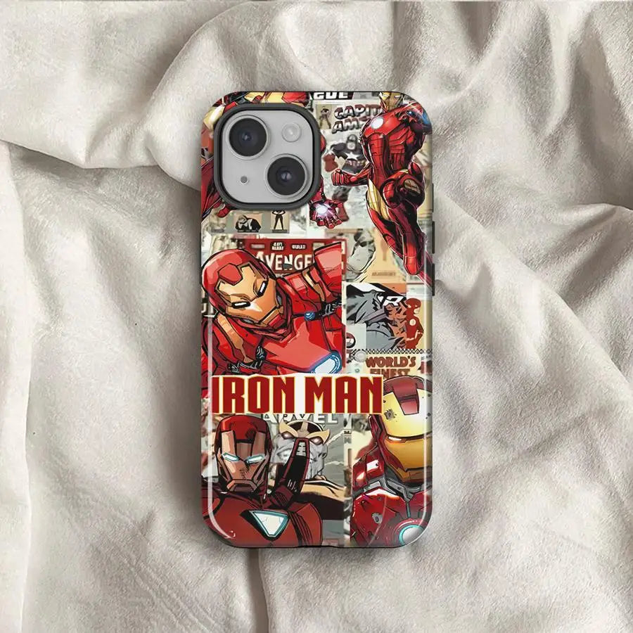 Marvel Spider Man Iron Man Phone Case For Apple iPhone