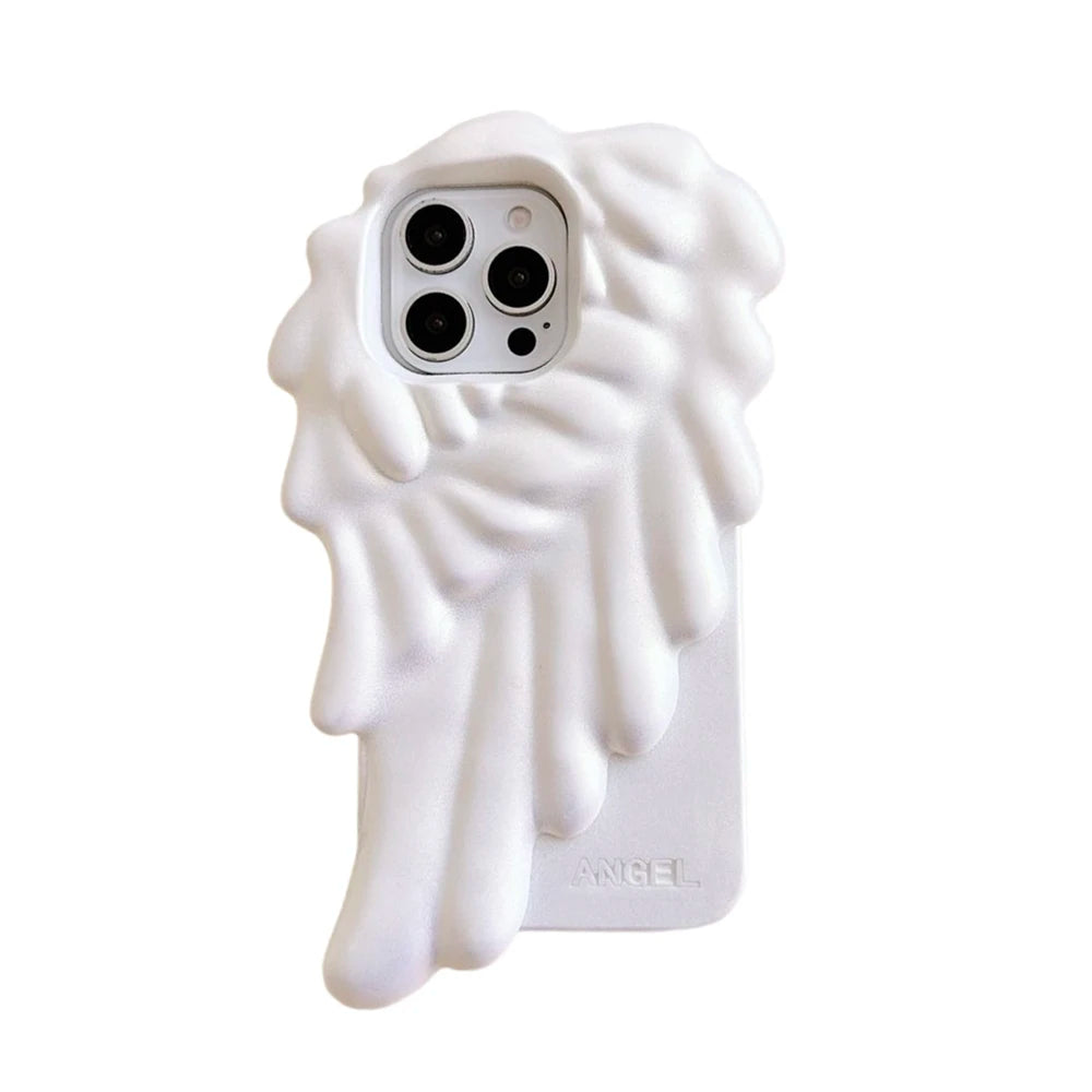 Angel Wings Shockproof Cover Cartoon Shatter Silicone Soft Case For iPhone