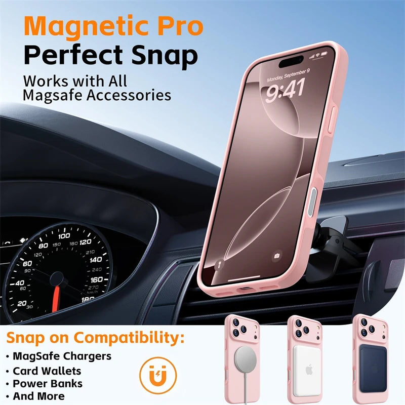 Magnetic Silicone Soft Case For Magsafe IPhone