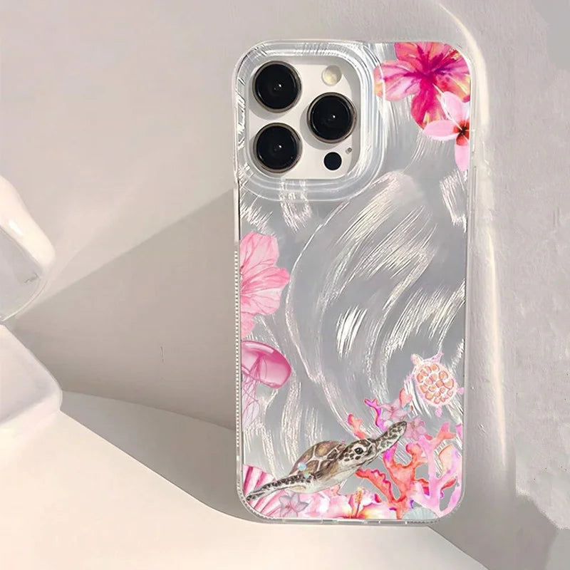 Summer Cool Turtle Pattern Phone Case For iPhone