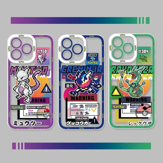 Anime Pokemon Cool Mewtwo Phone Case For iPhone