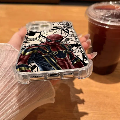 Marvel Hot Movie Spider Man Clear Case For iPhone