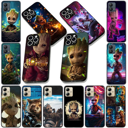 Soft Phone Cover For Apple iPhone Groot Marvels