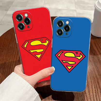 Marvel Supermans Hero Transparent Phone Case For iPhone