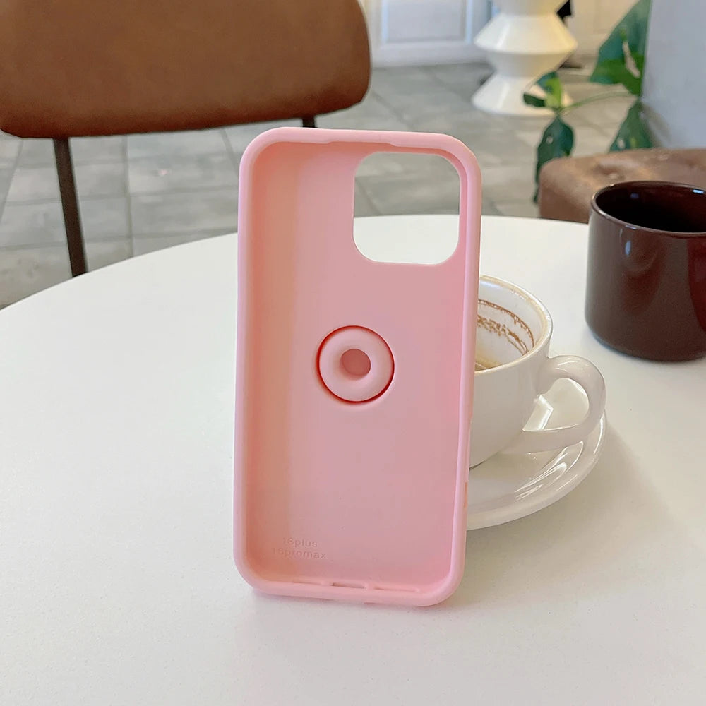 Cartoon Moon Star Magic Wand Bracket Soft Silicone Phone Case