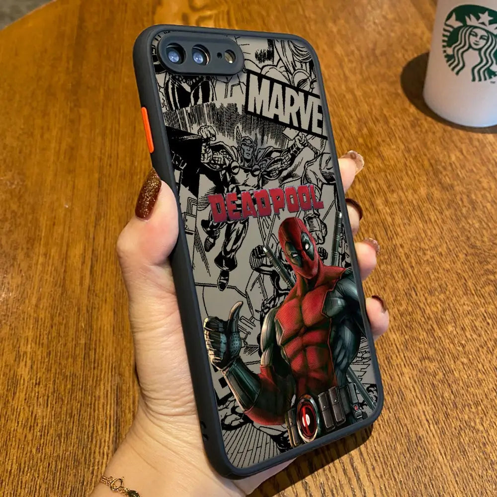 Marvel Comics Deadpool Matte Translucent Case For iPhone