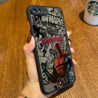 Marvel Comics Deadpool Matte Translucent Case For iPhone