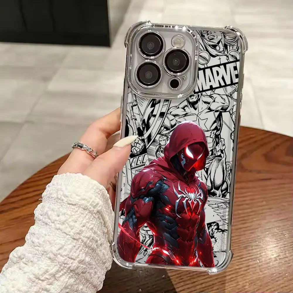 Iron Spider Man Captain America Luxury Case For iPhone