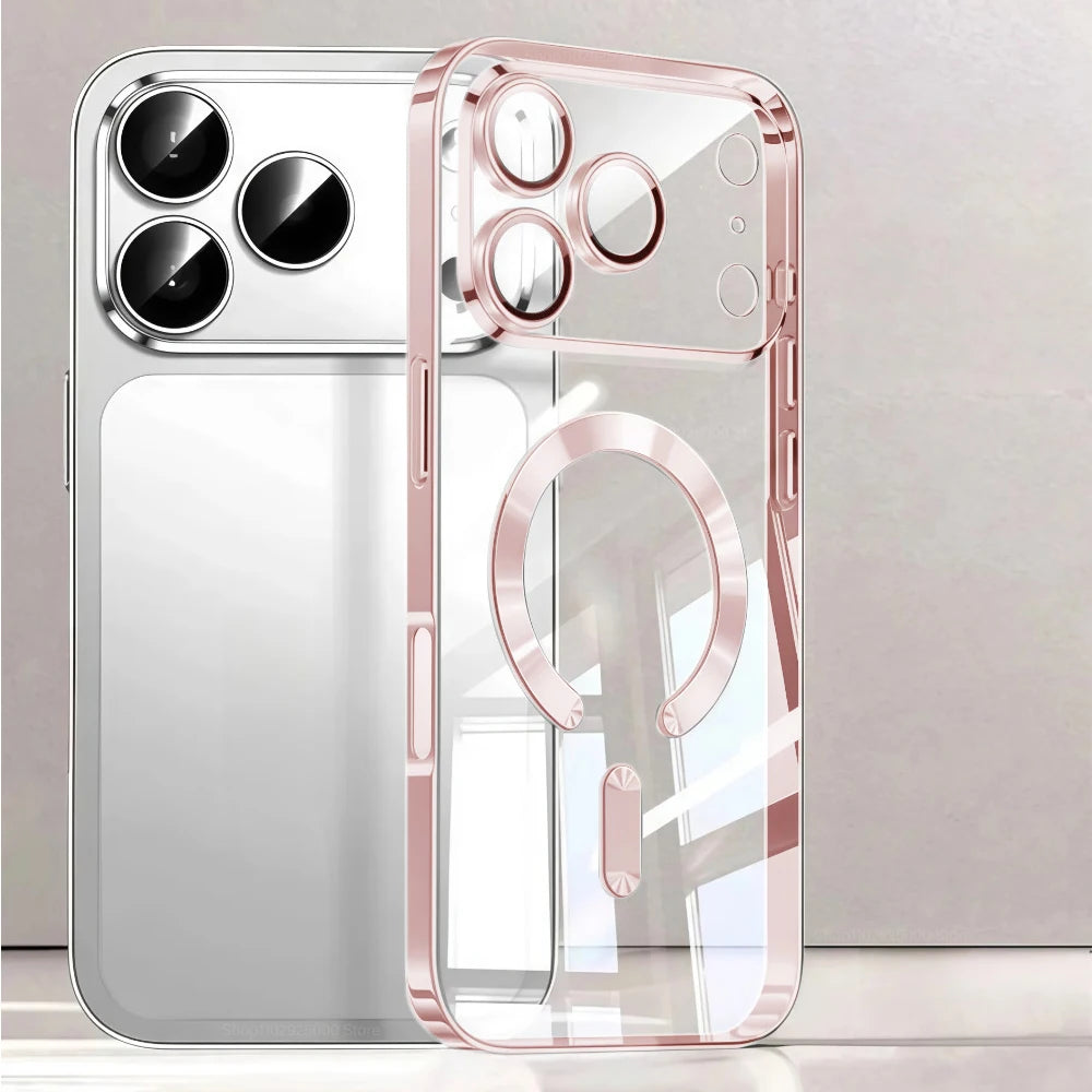 Luxury For Magsafe Magnetic Plating Phone Case For iPhone