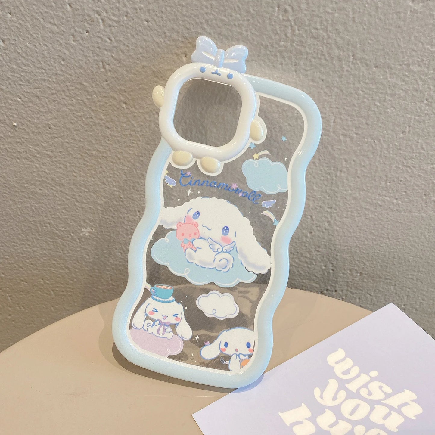 Kawaii Sanrio Cinnamoroll With Bracelet Bracket Phone Case For iPhone